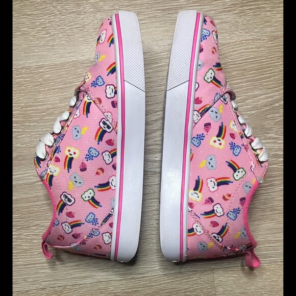 Heelys Pro 20 Skate Shoes Pink Rainbow Unicorn & Emoji in box US Child Sz 13 EUC - Picture 6 of 10